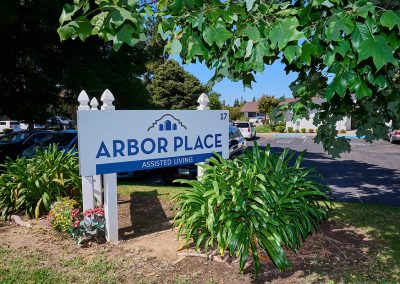 The entrance sign to Arbor Place Residential